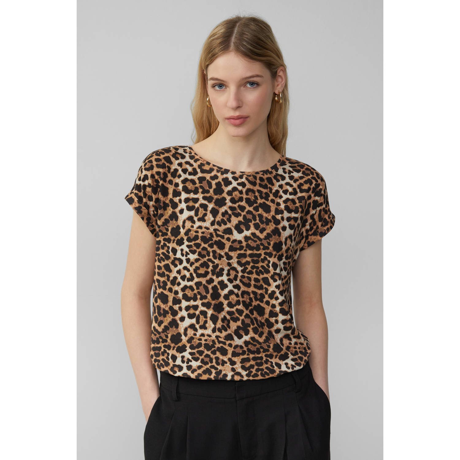 Q S by s.Oliver T-shirt zwart