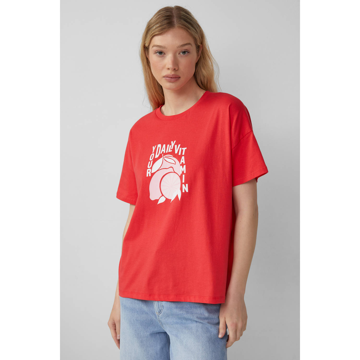 Q S by s.Oliver T-shirt rood