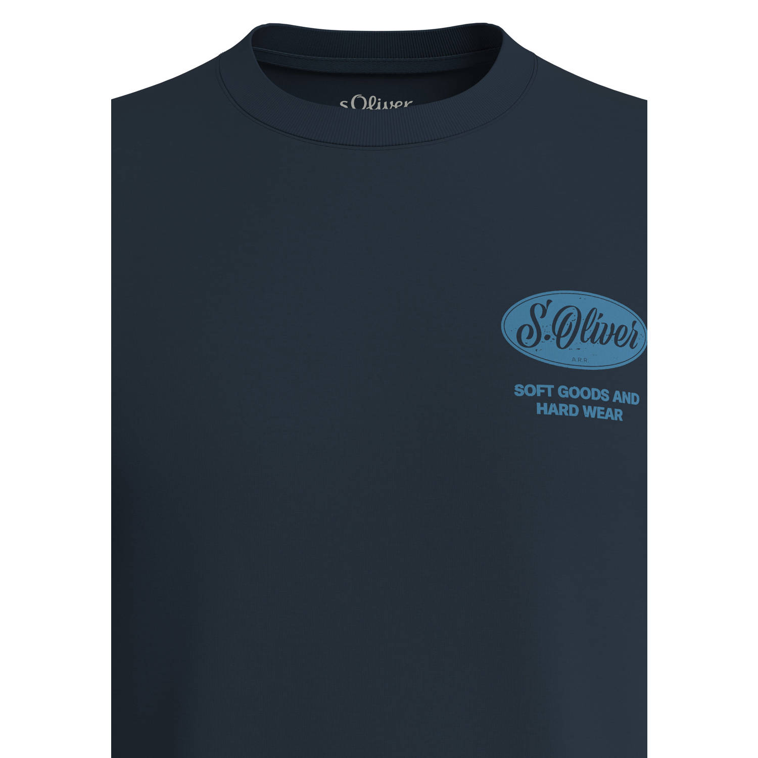 s.Oliver Big Size T-shirt donkerblauw
