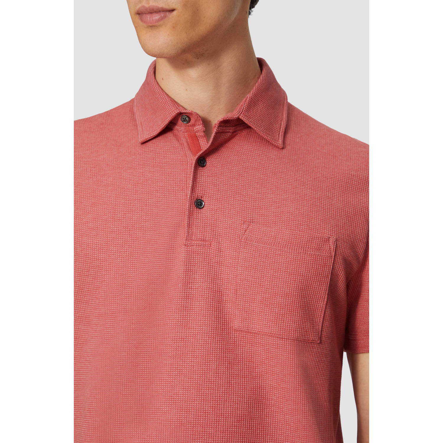 s.Oliver regular polo met textuur rood