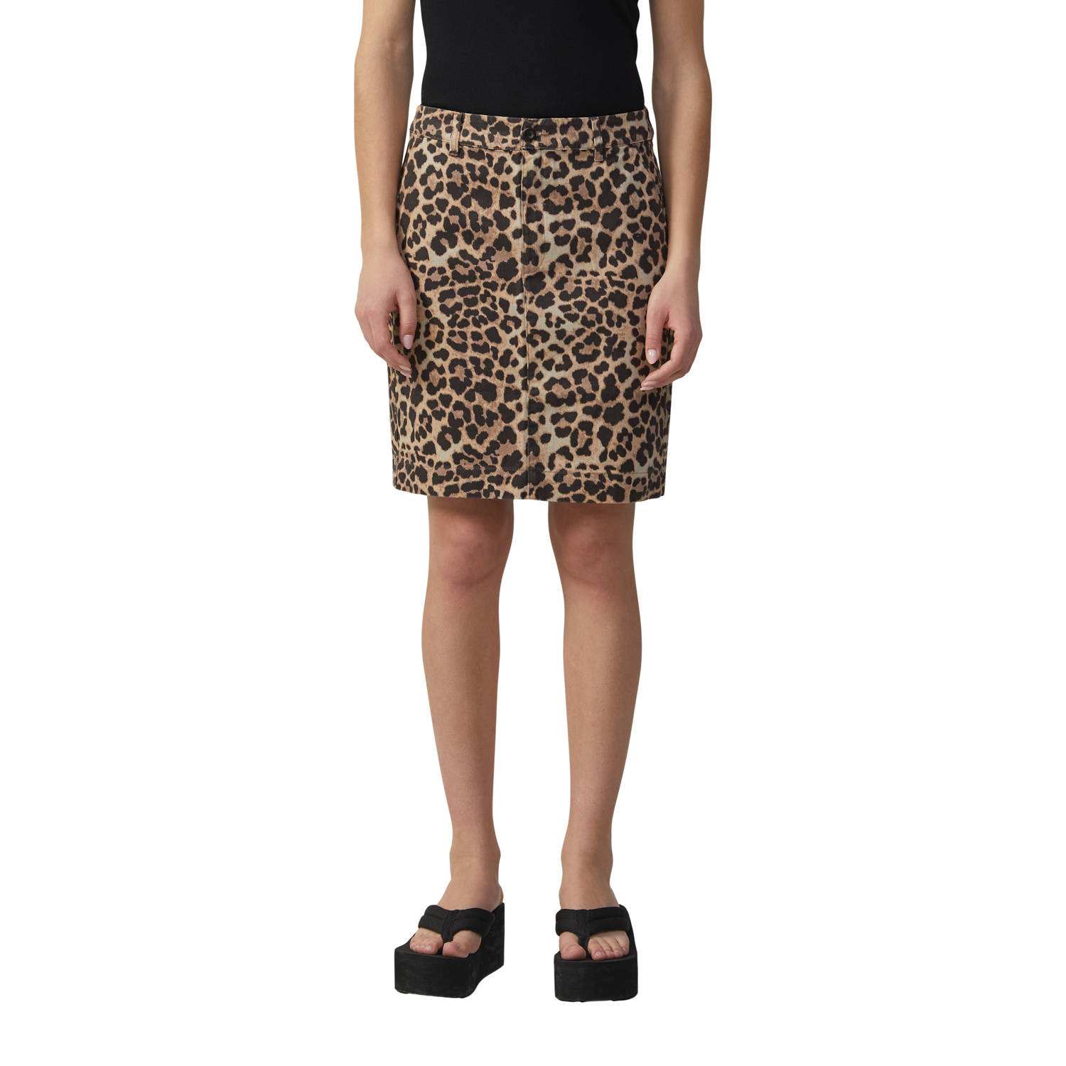 Q S by s.Oliver mini rok bruin