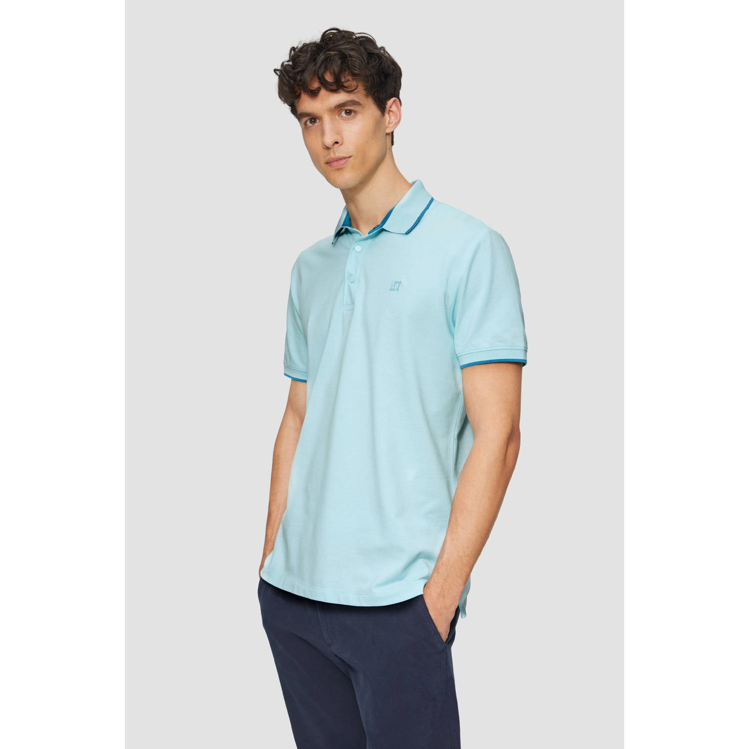 S.Oliver Poloshirt met contrastdetails