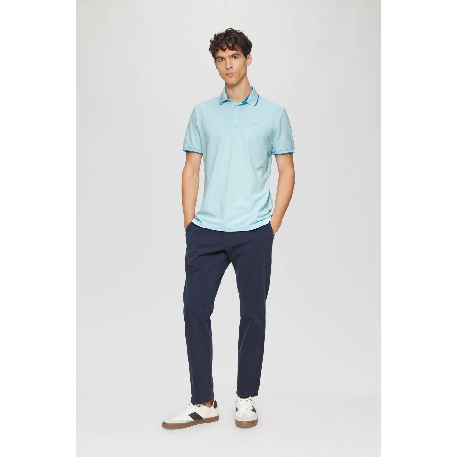 s.Oliver regular polo turquoise