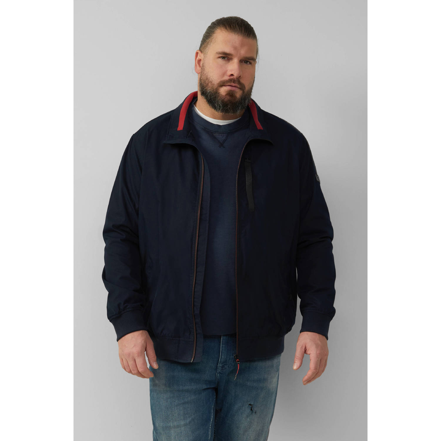S.Oliver Big Size tussenjas donkerblauw
