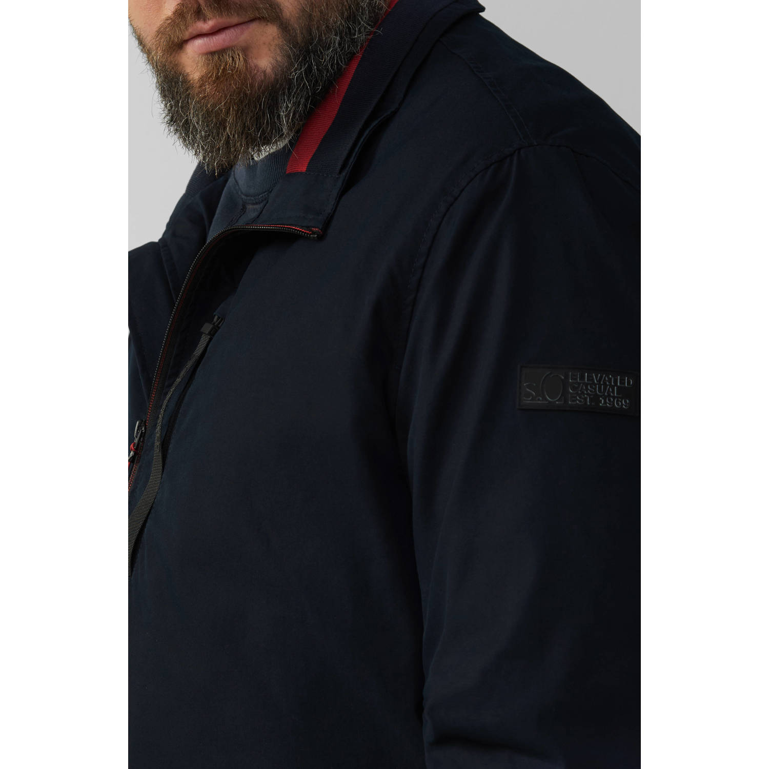 s.Oliver Big Size tussenjas donkerblauw
