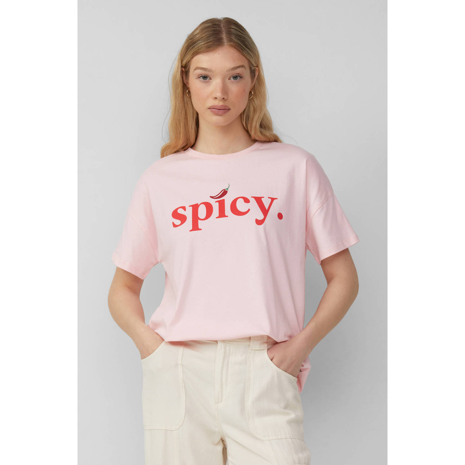 Q S by s.Oliver T-shirt lichtroze