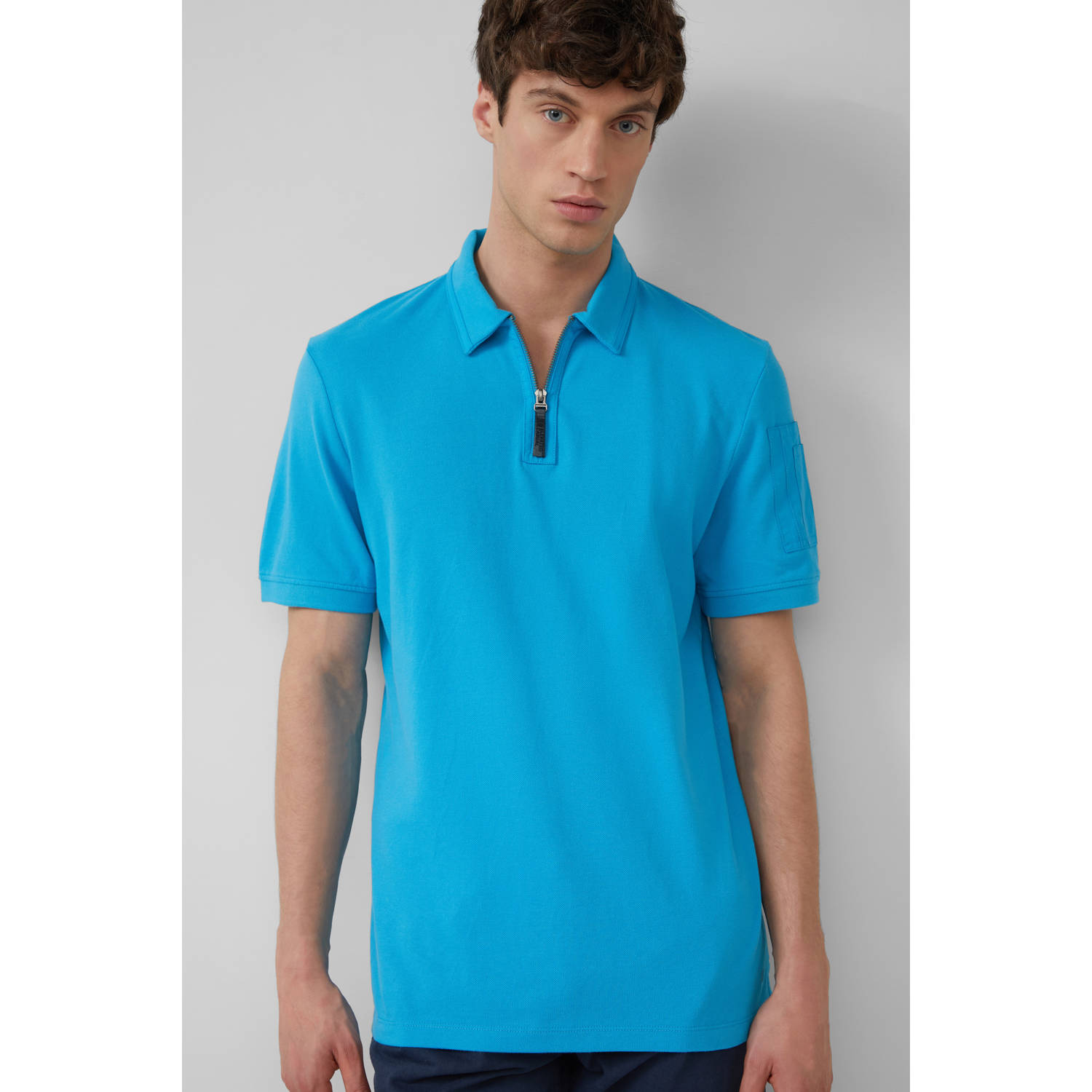 s.Oliver regular polo blauw