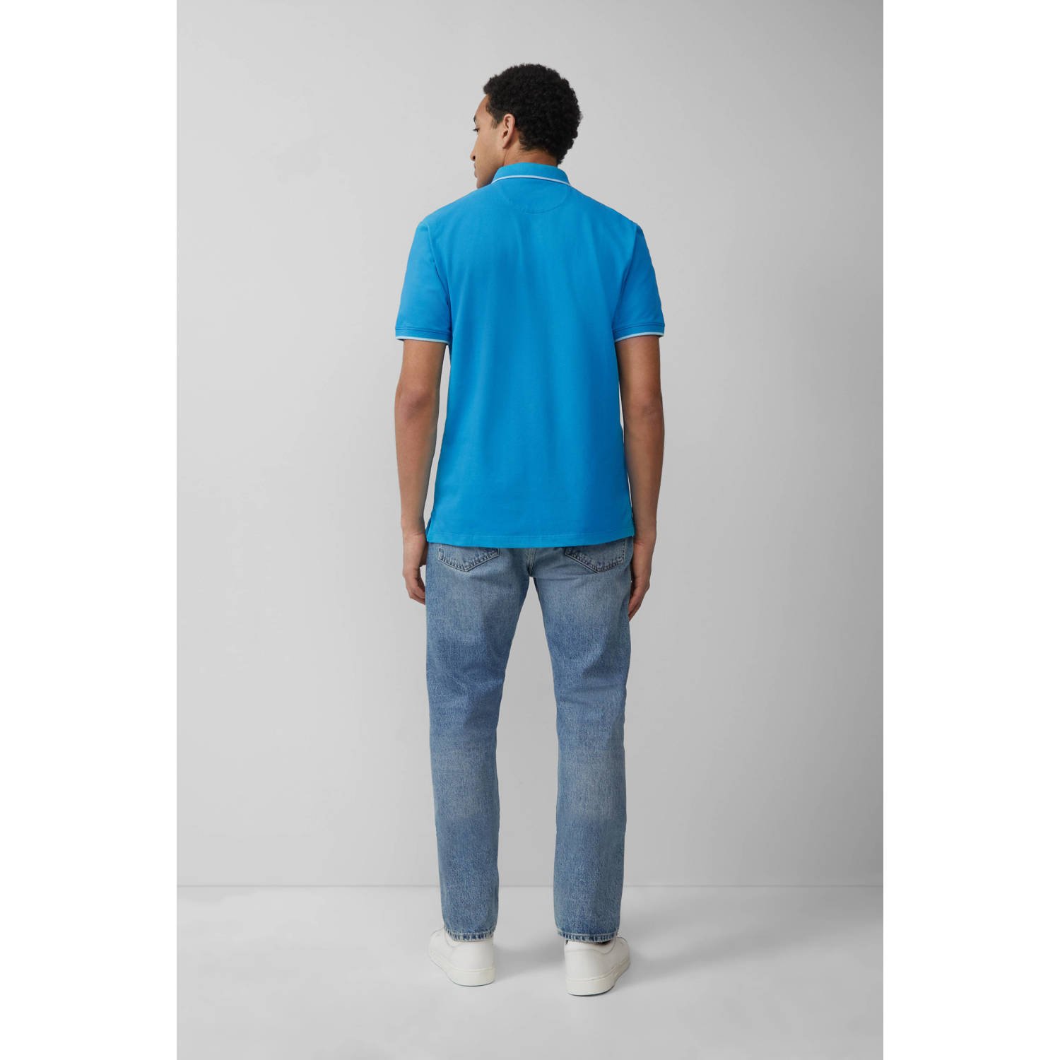 s.Oliver regular polo blauw