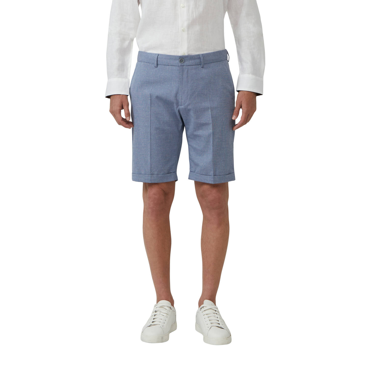 S.Oliver BLACK LABEL regular chino short donkerblauw