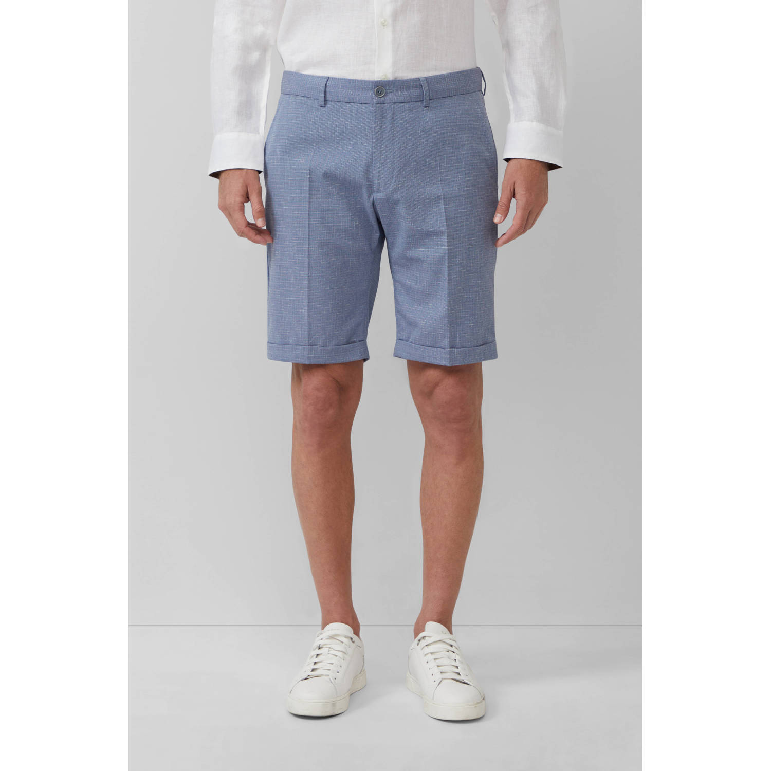 S.Oliver BLACK LABEL regular chino short donkerblauw