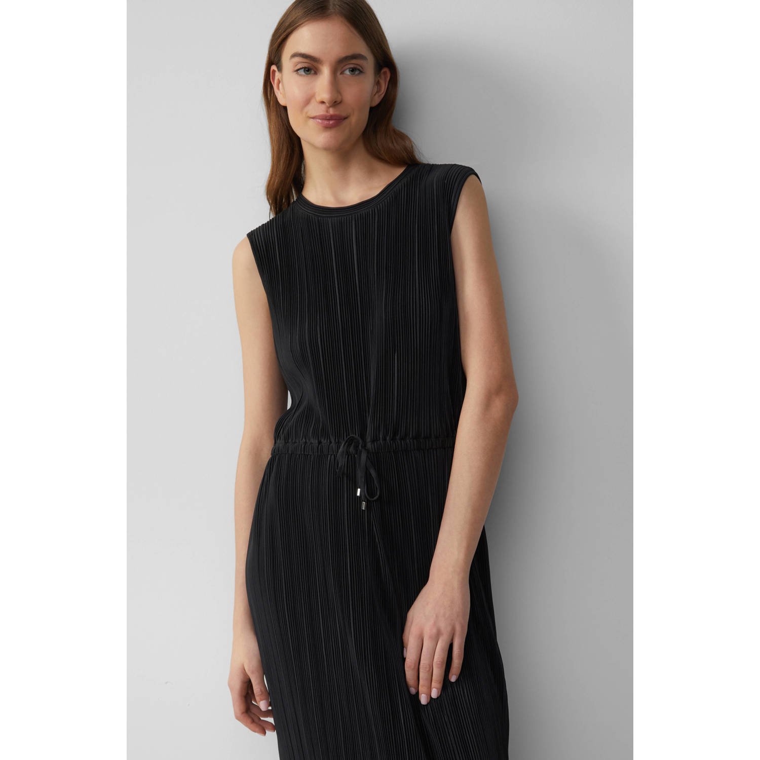 S.Oliver RED LABEL Relaxed fit plisséjurk met tunnelkoord