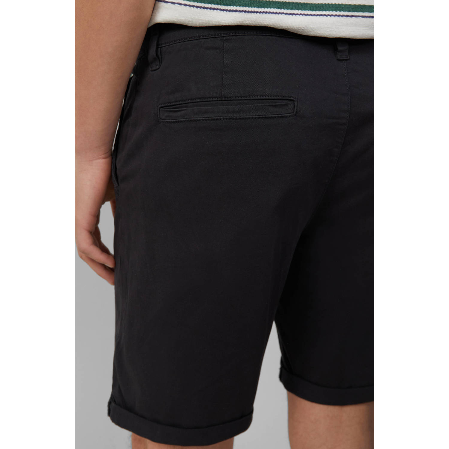 Q S by s.Oliver regular chino short antraciet