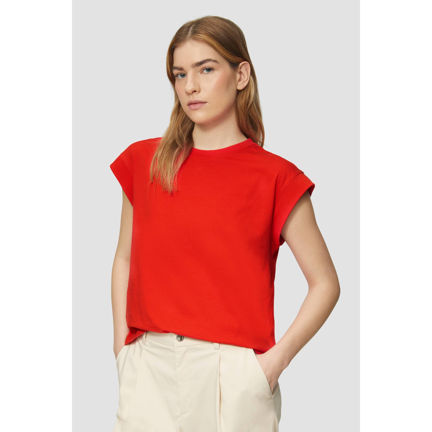 S.Oliver RED LABEL Regular fit T-shirt van puur katoen