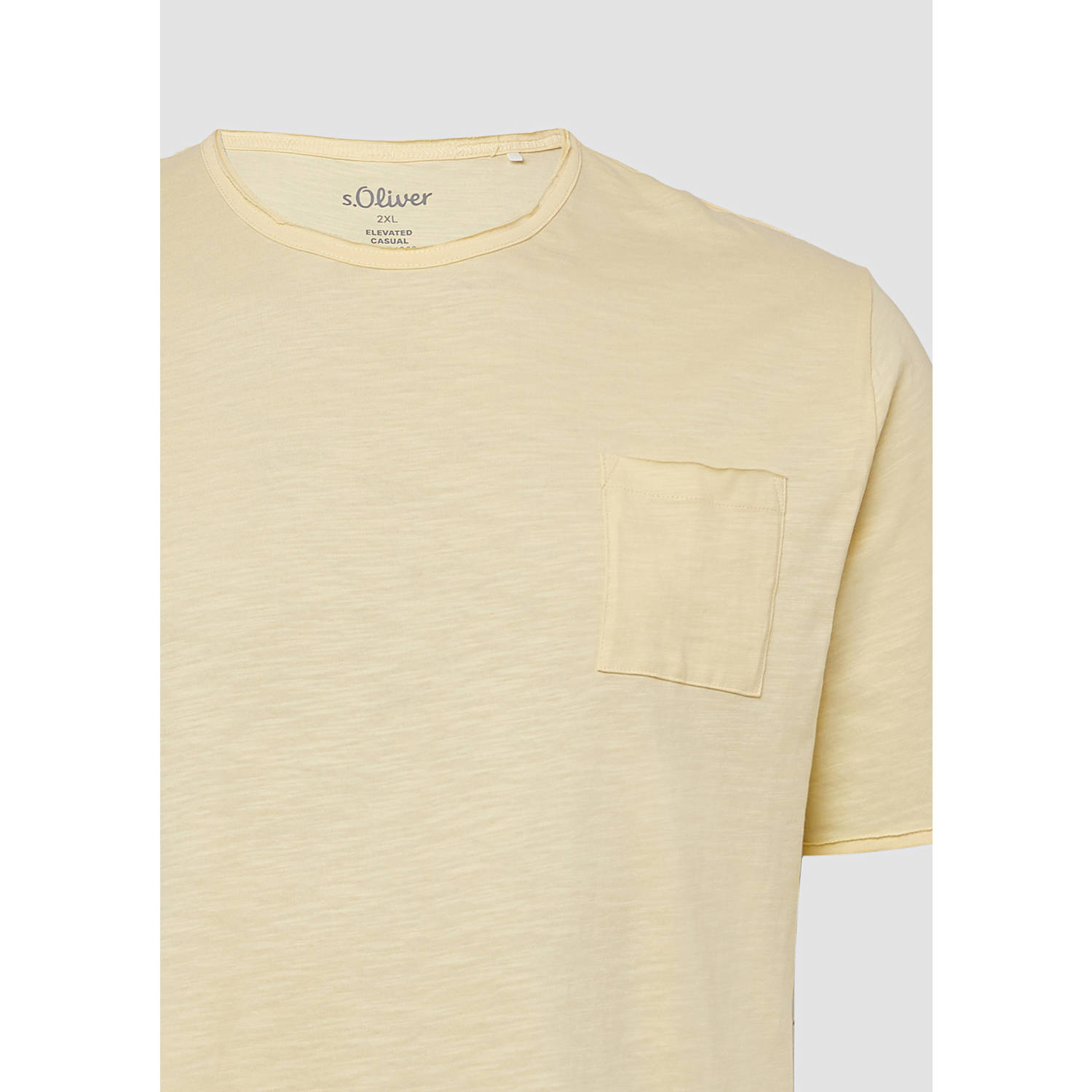 s.Oliver Big Size T-shirt lichtgeel