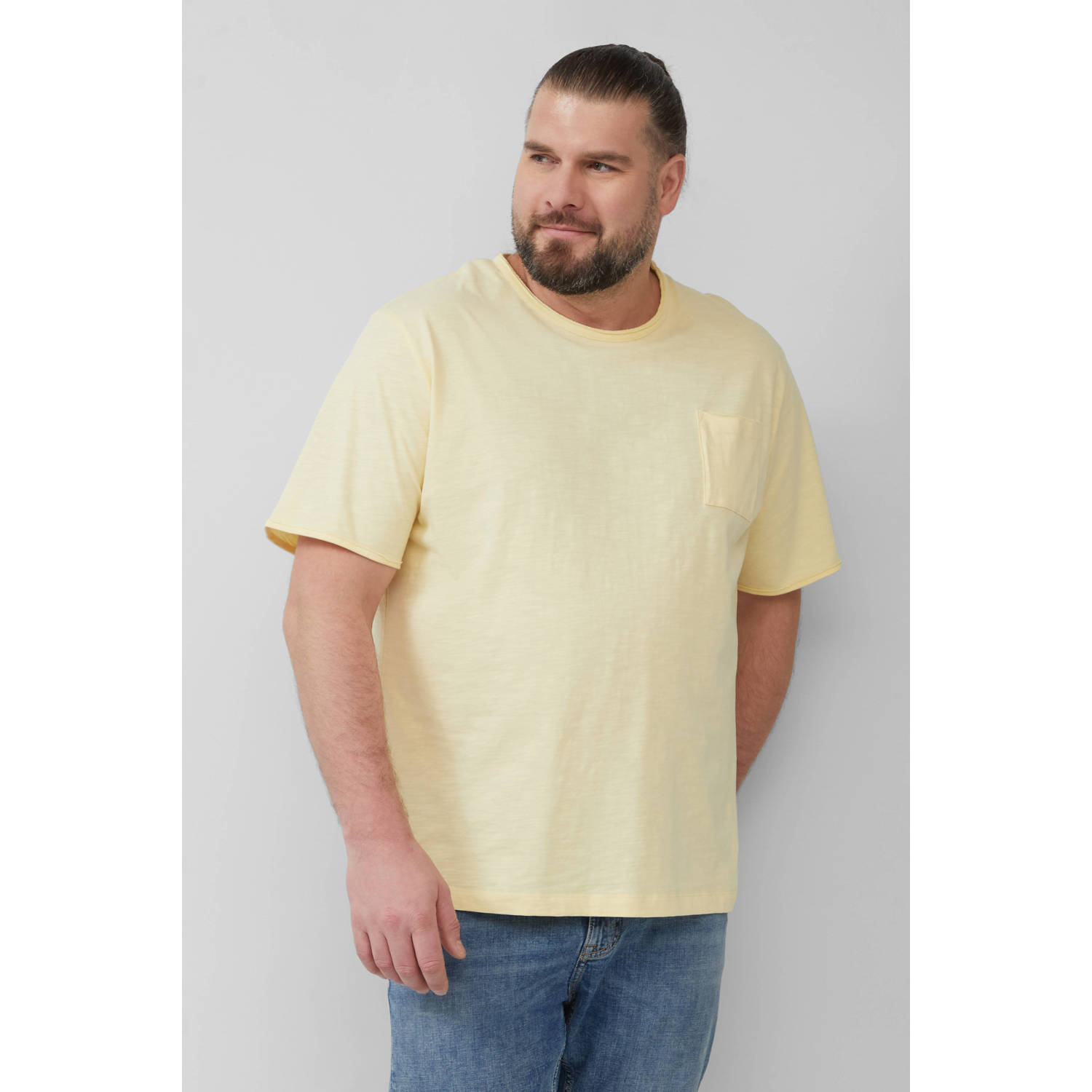 S.Oliver Big Size T-shirt lichtgeel