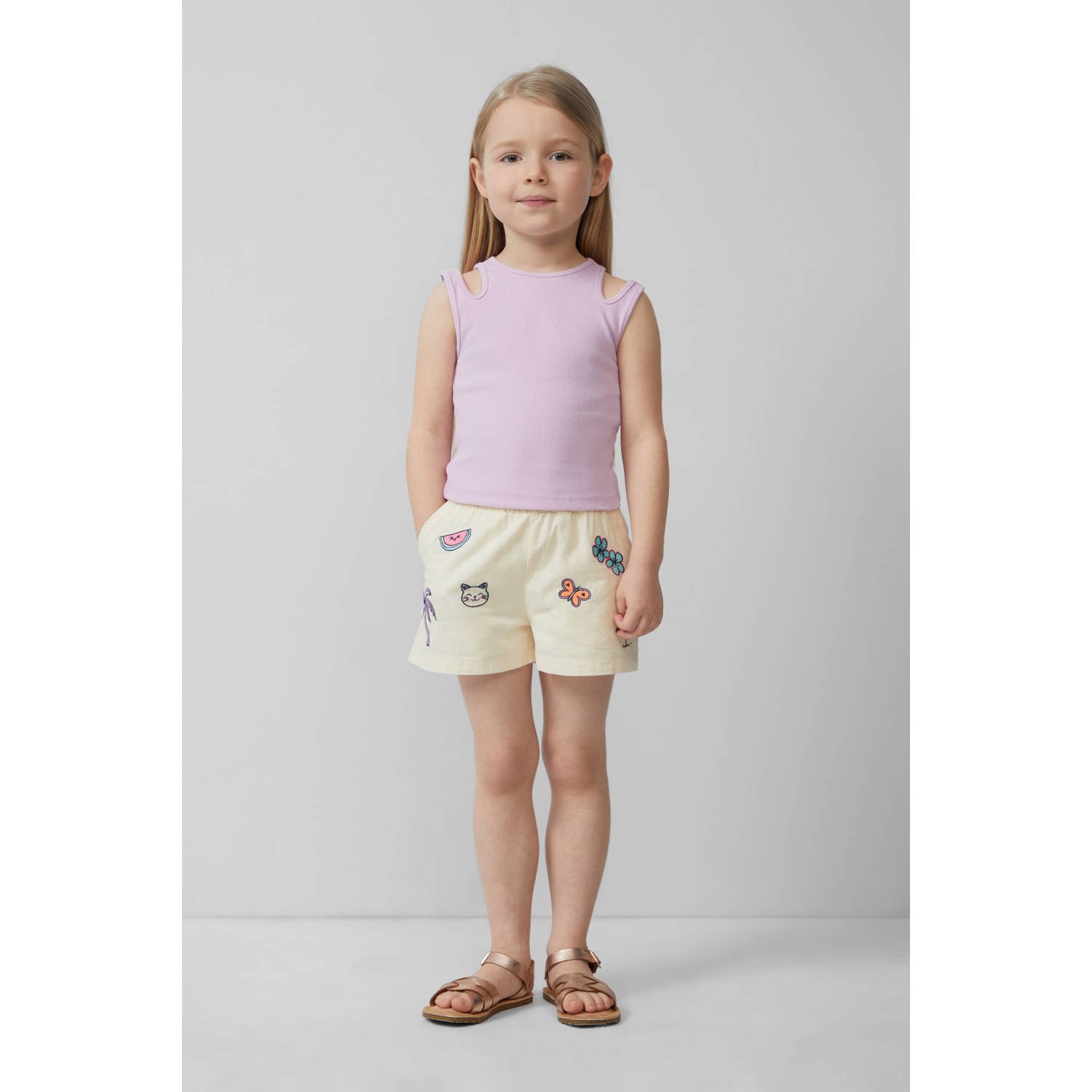 s.Oliver casual short ecru
