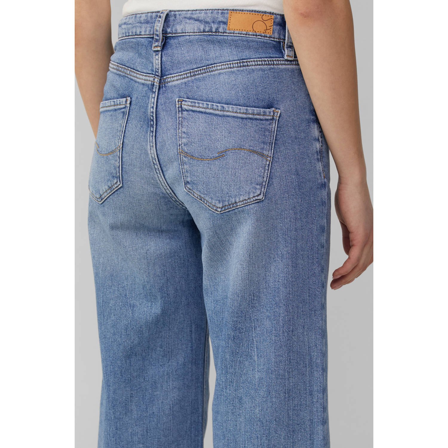 Q S by s.Oliver wide leg jeans dark blue denim
