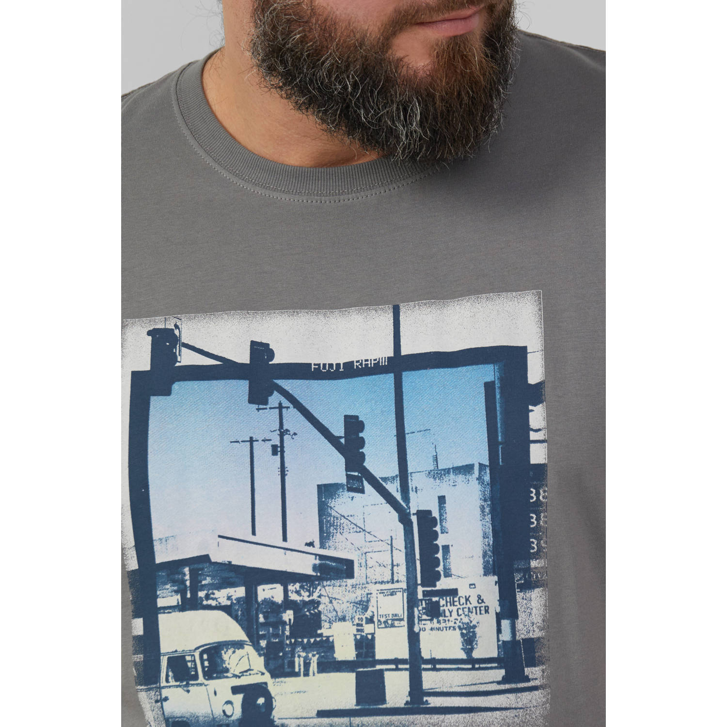 s.Oliver Big Size T-shirt grijs