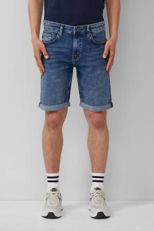 denim regular short donkerblauw
