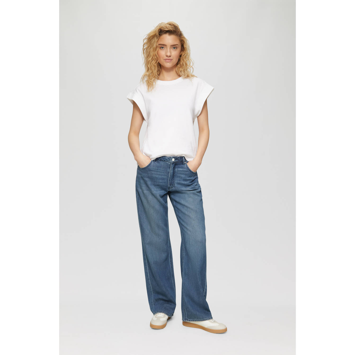 S.Oliver RED LABEL Straight fit jeans met losse boyfriend-pasvorm model 'BETH'