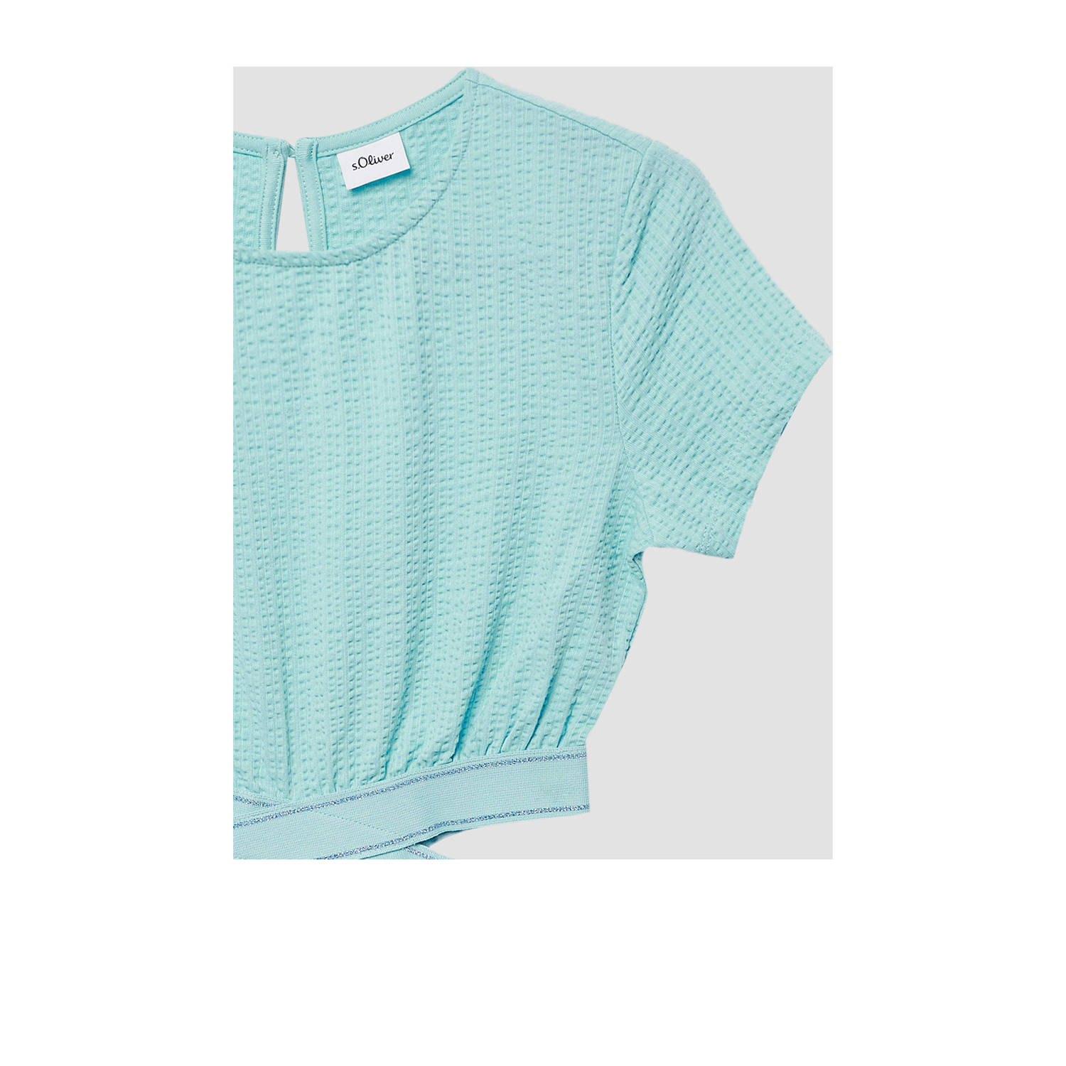 s.Oliver korte jurk turquoise