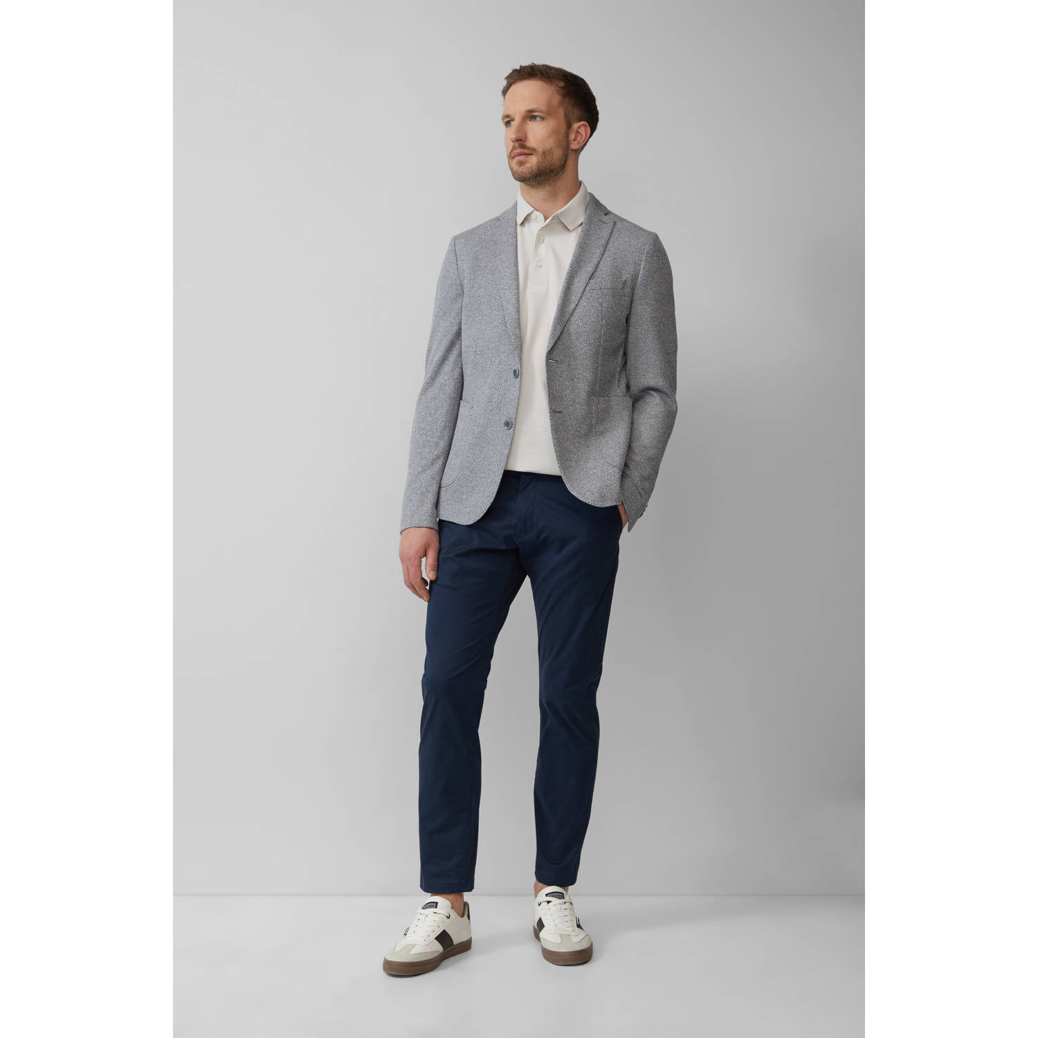 s.Oliver BLACK LABEL regular polo ecru