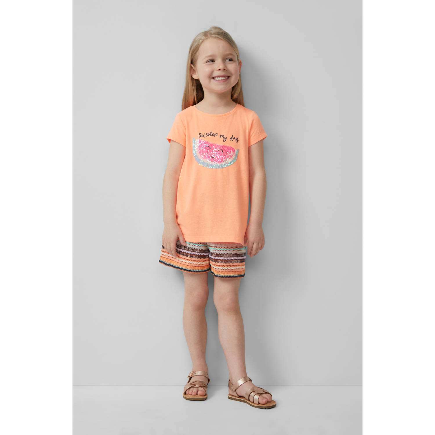 s.Oliver casual short oranje