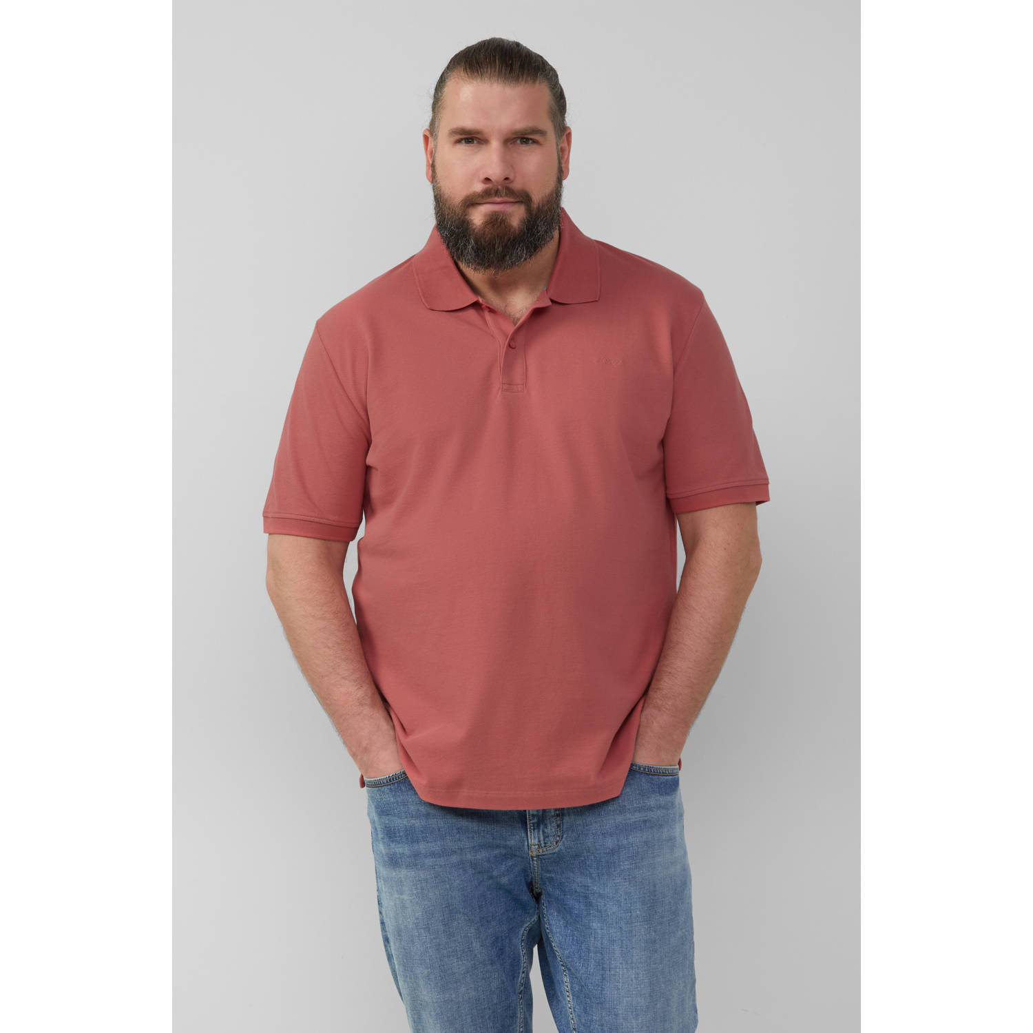 S.Oliver Big Size regular polo rood