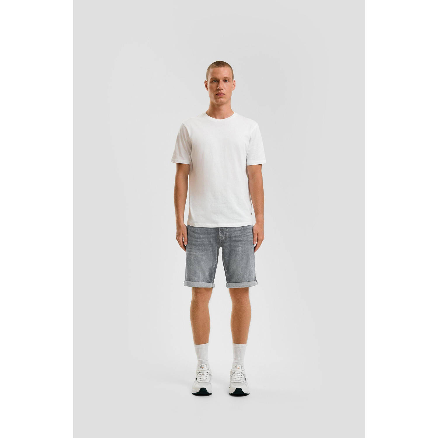Q S by s.Oliver denim regular short grey denim