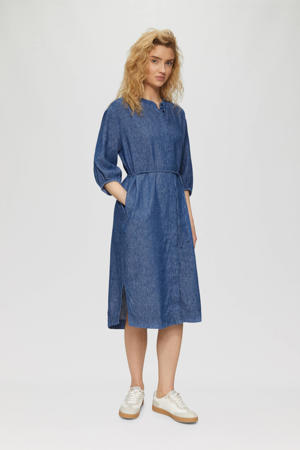 linnen blousejurk donkerblauw