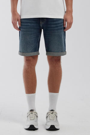 denim regular short dark blue denim