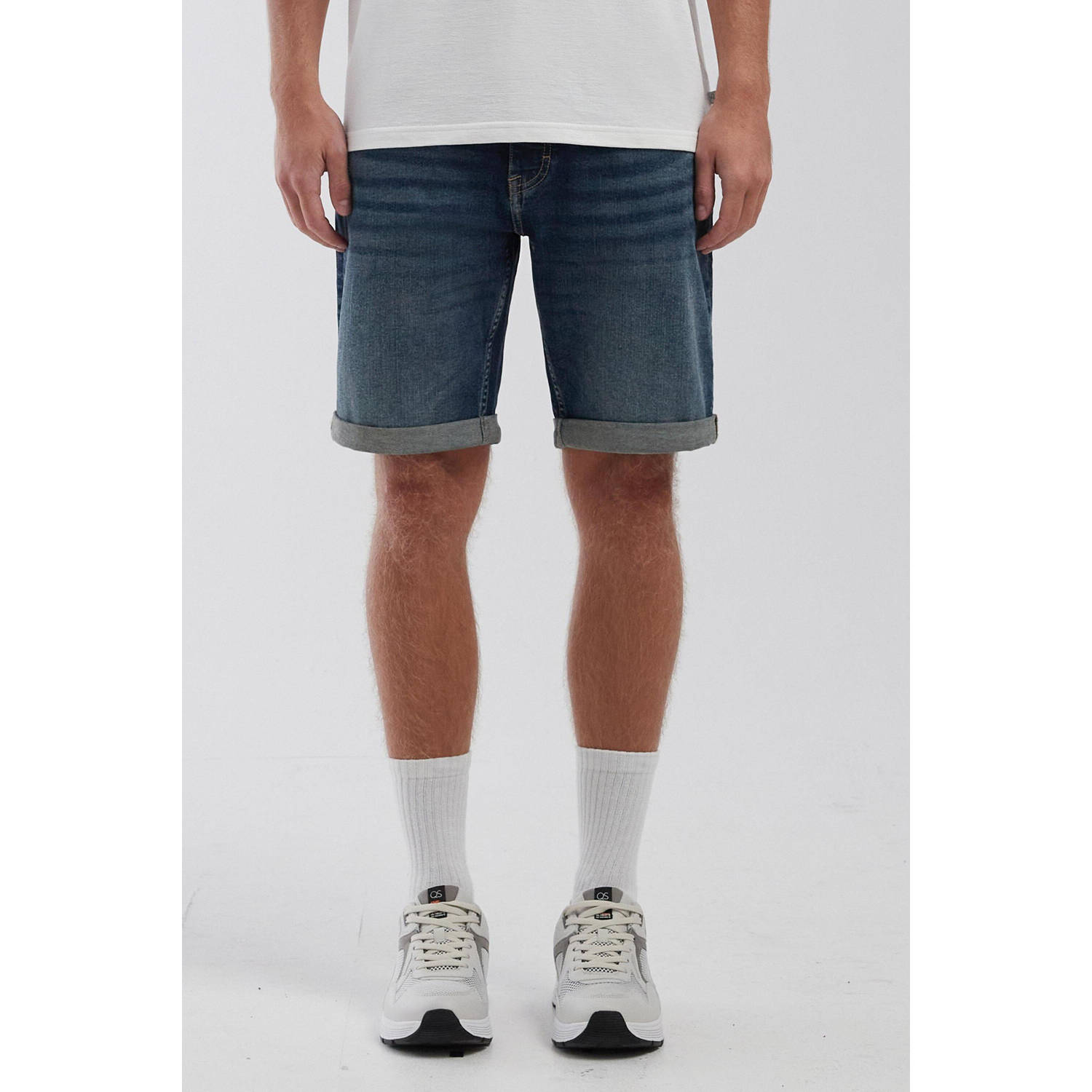 Q S by s.Oliver denim regular short dark blue denim