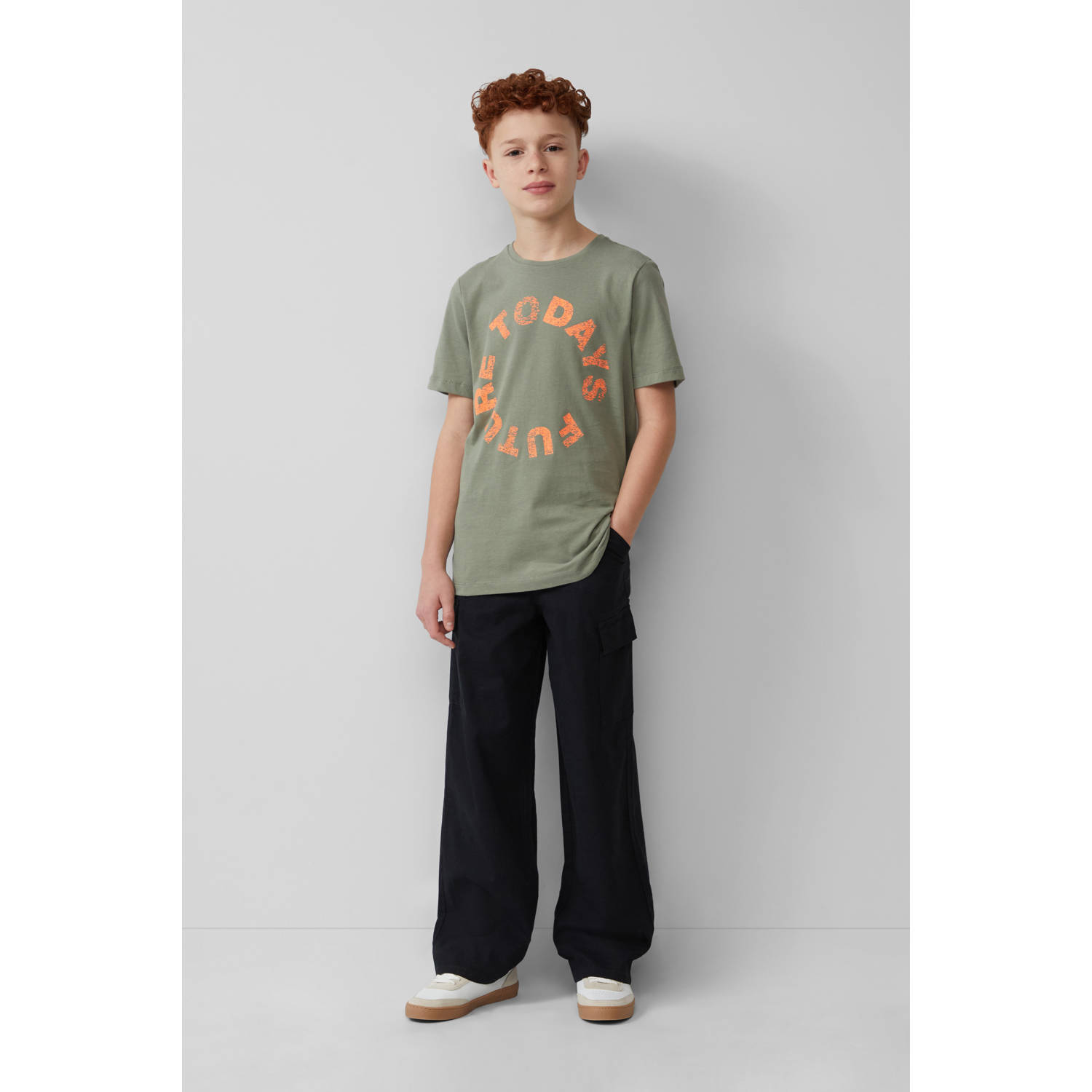 s.Oliver T-shirt donkergroen