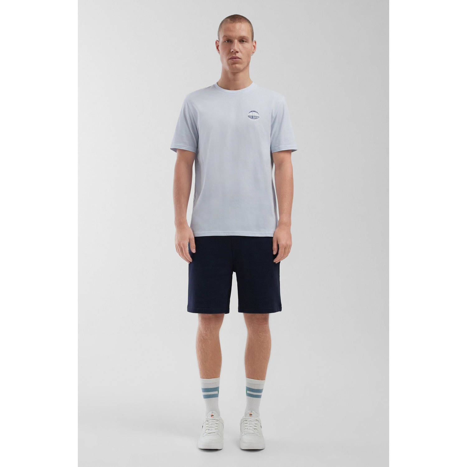 Q S by s.Oliver regular sweatshort donkerblauw