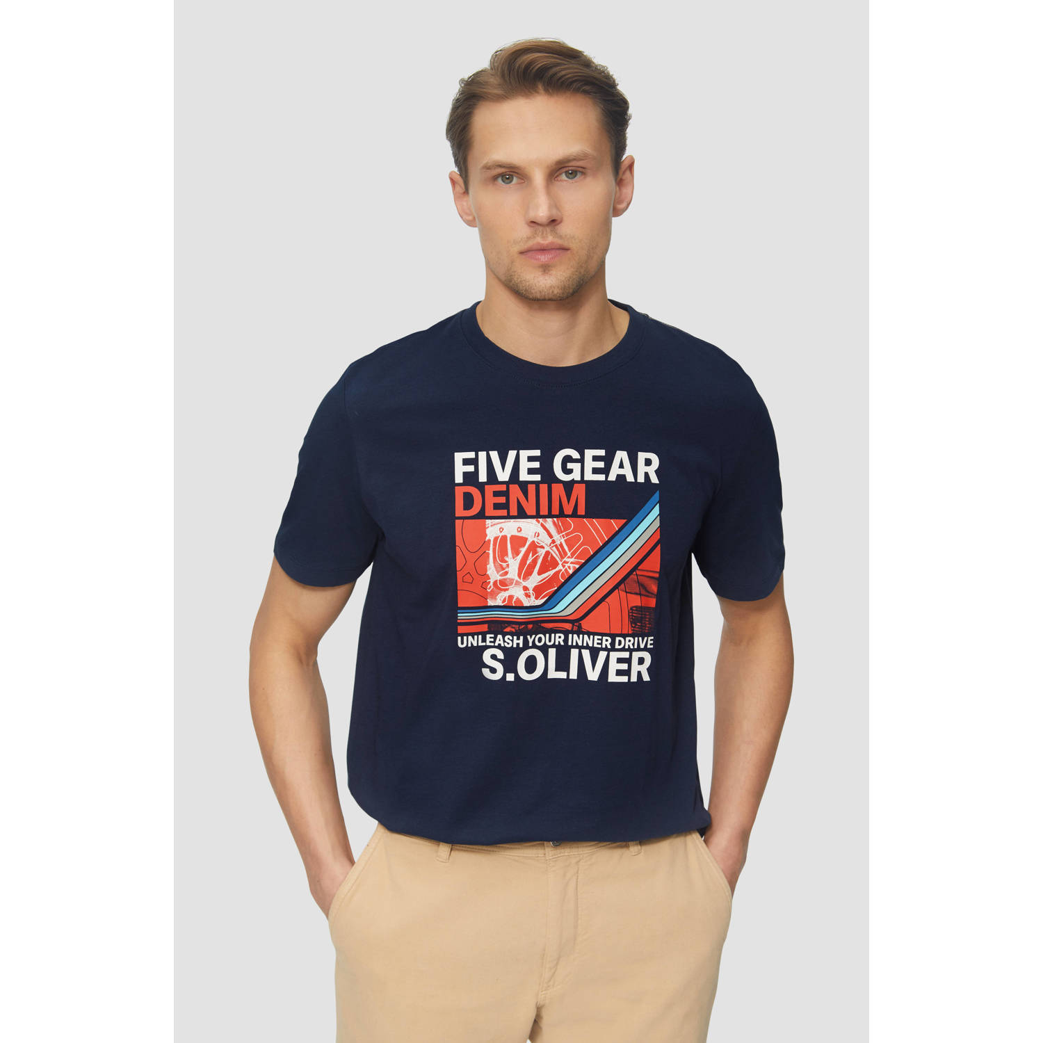 s.Oliver T-shirt donkerblauw