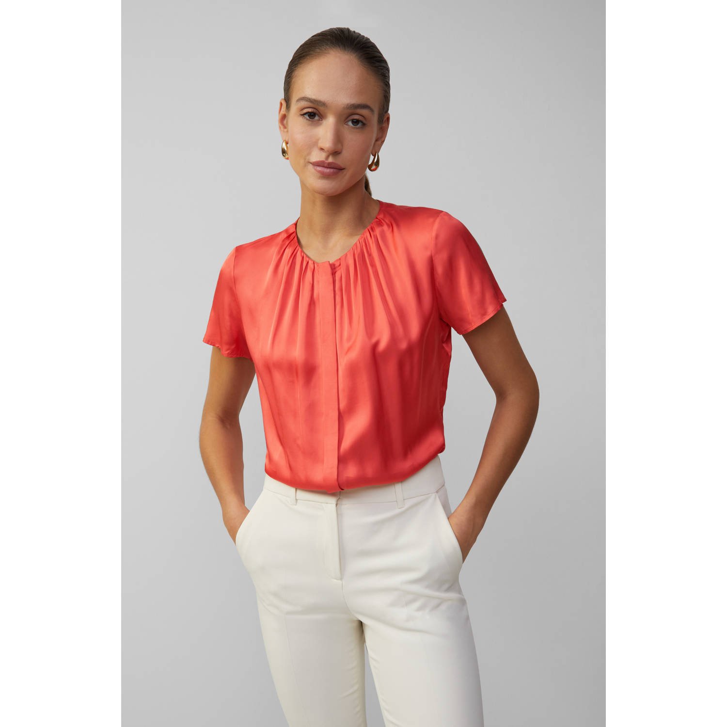 s.Oliver BLACK LABEL blousetop koraalrood