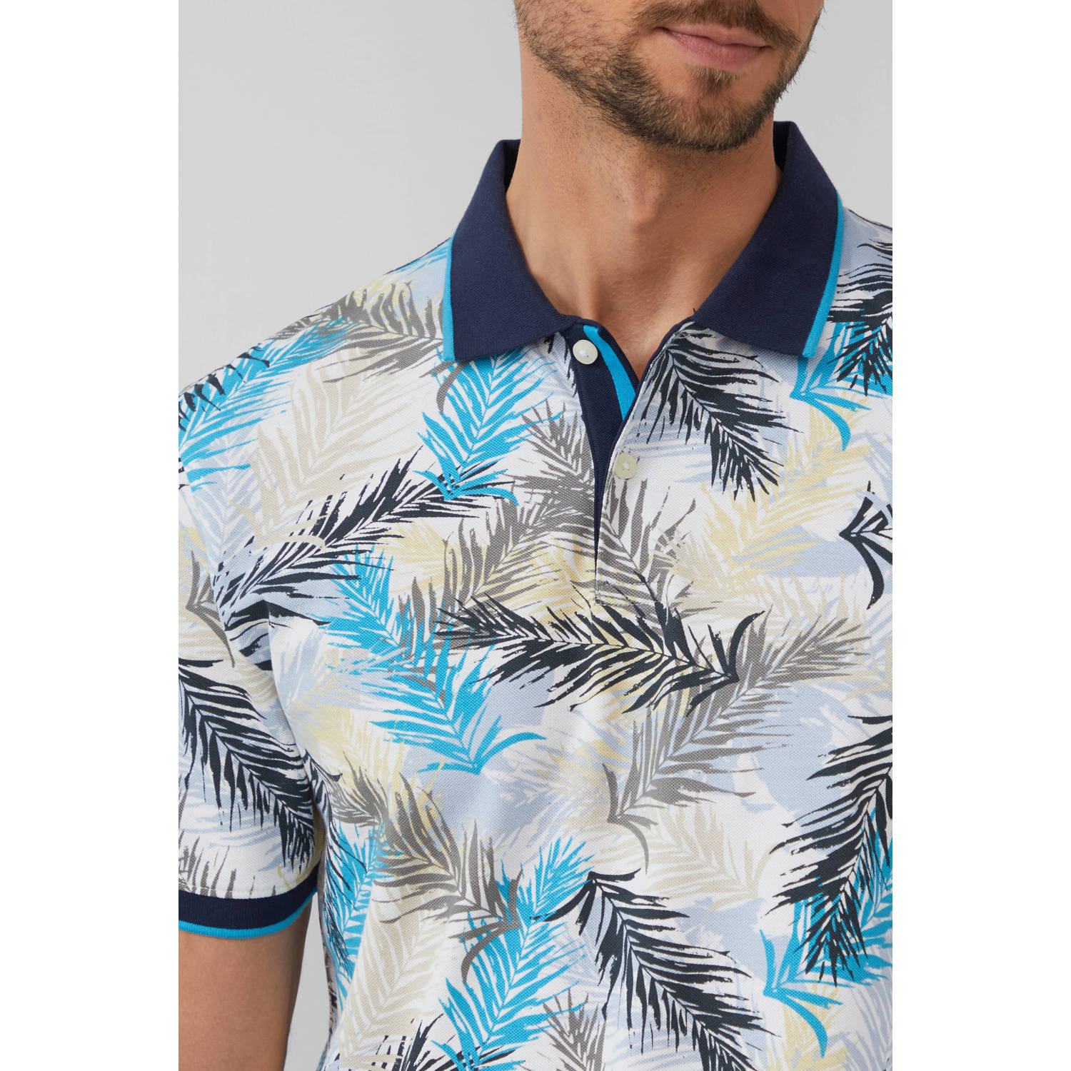 s.Oliver regular polo blauw