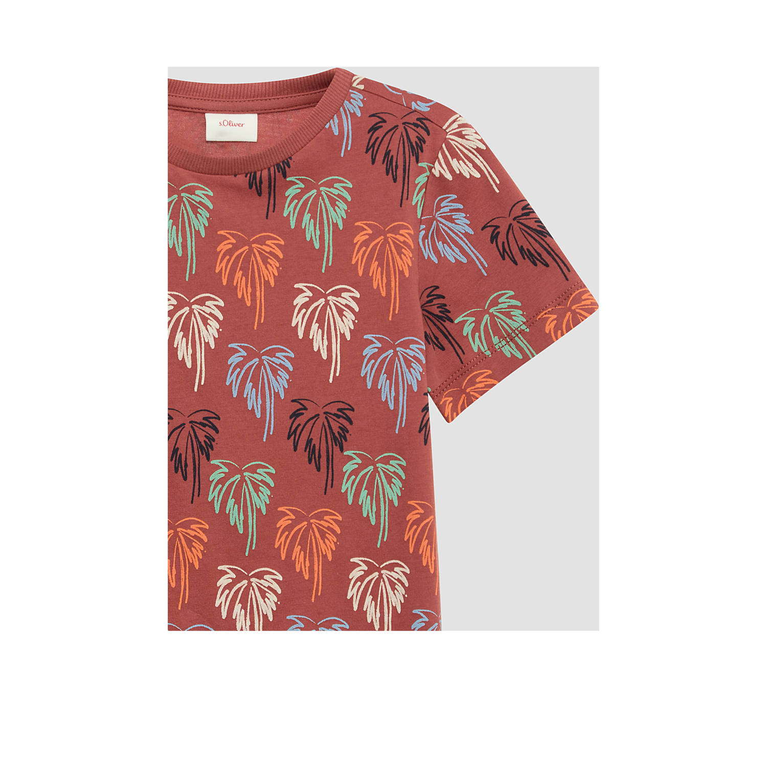 s.Oliver T-shirt roodbruin
