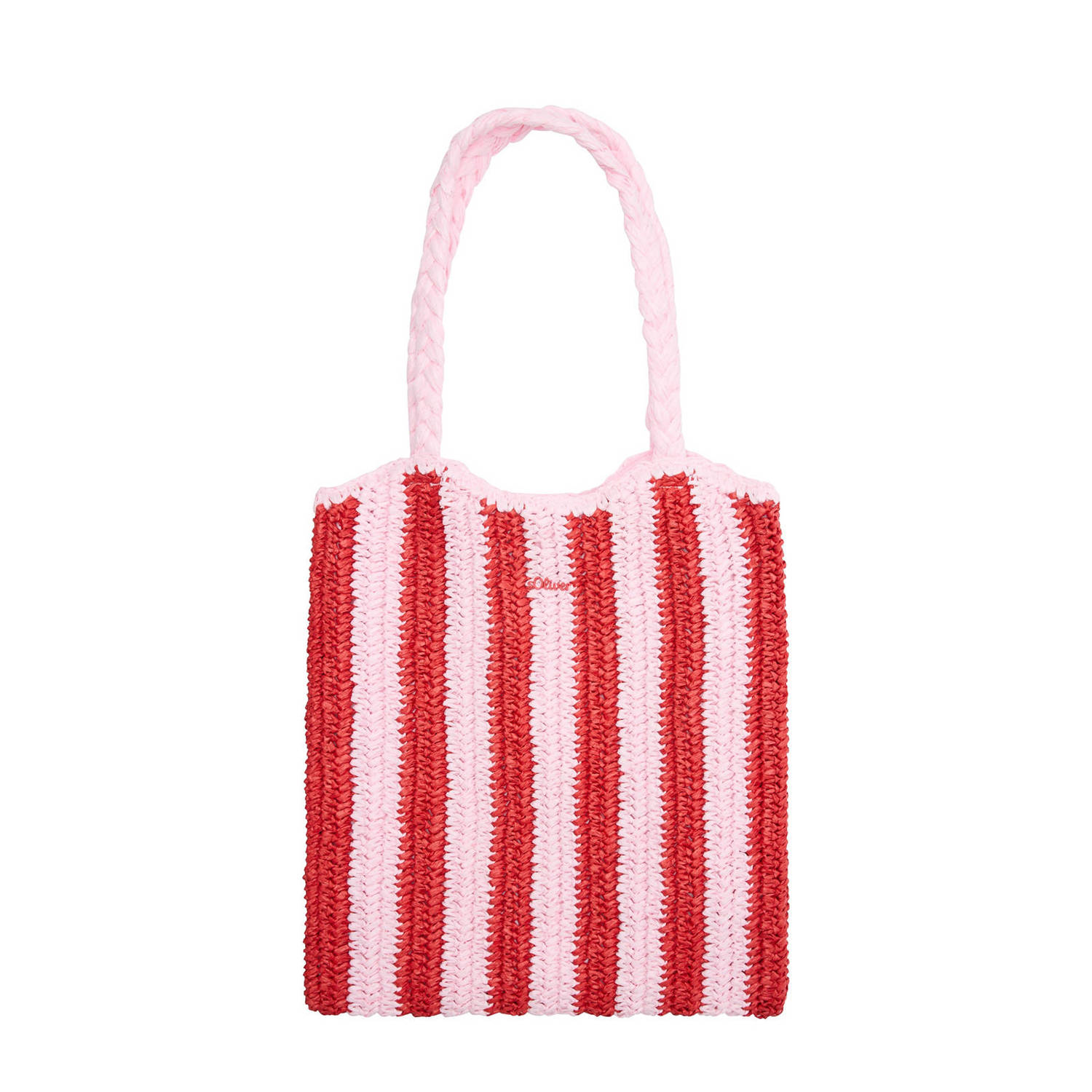S.Oliver gestreepte shopper roze