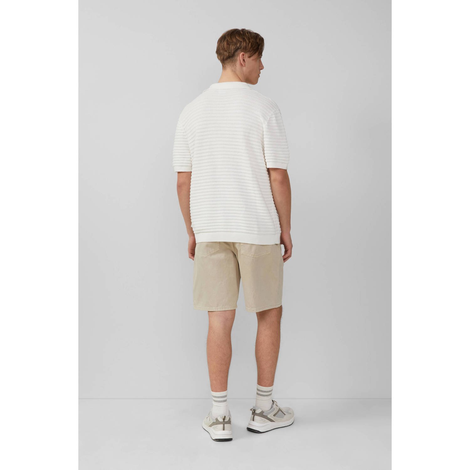 Q S by s.Oliver loose bermuda short beige