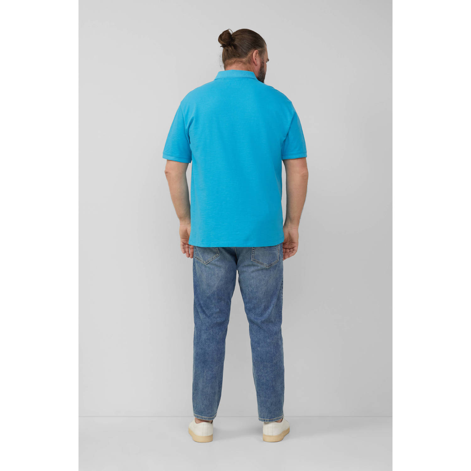 s.Oliver Big Size regular polo blauw