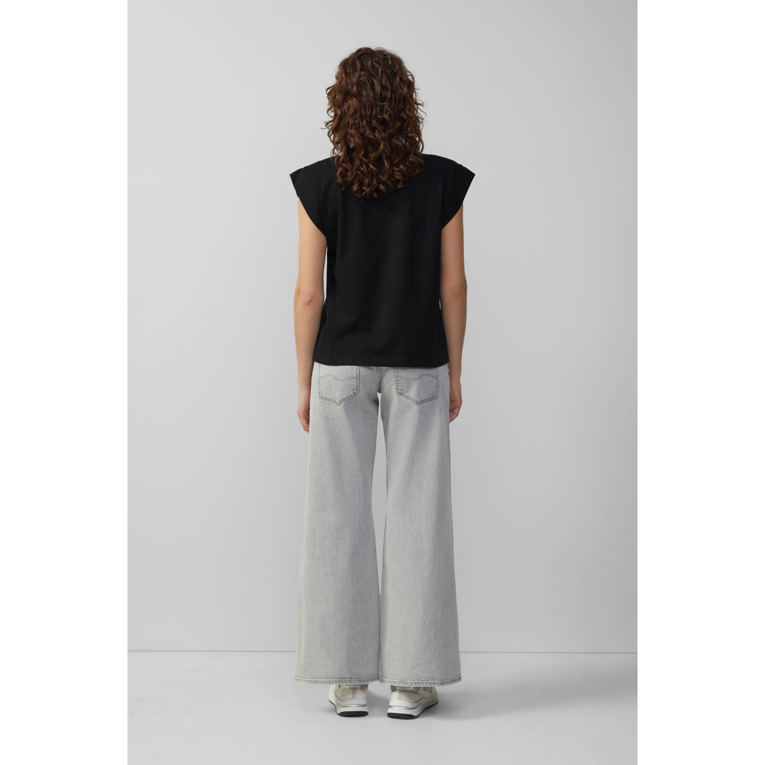 Q S by s.Oliver top zwart