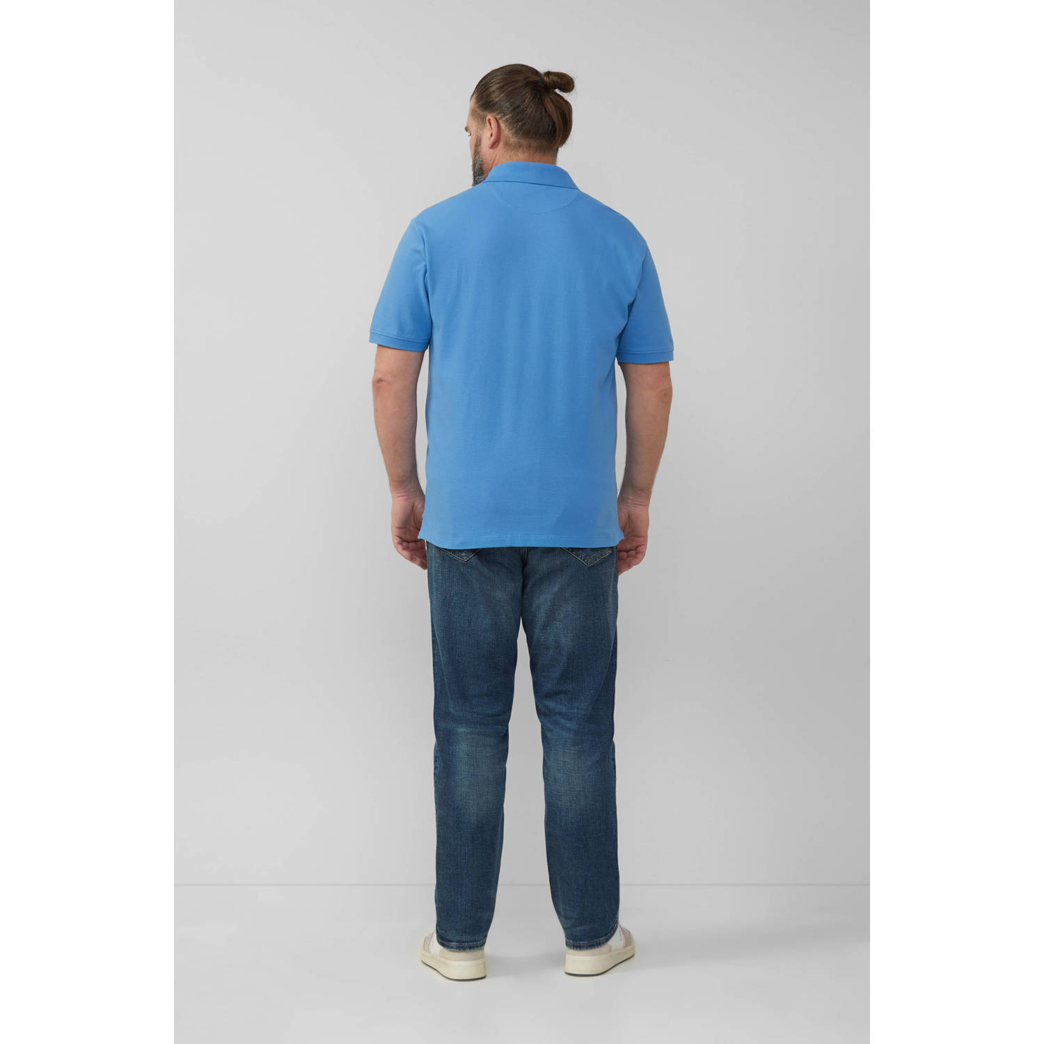s.Oliver Big Size regular polo blauw
