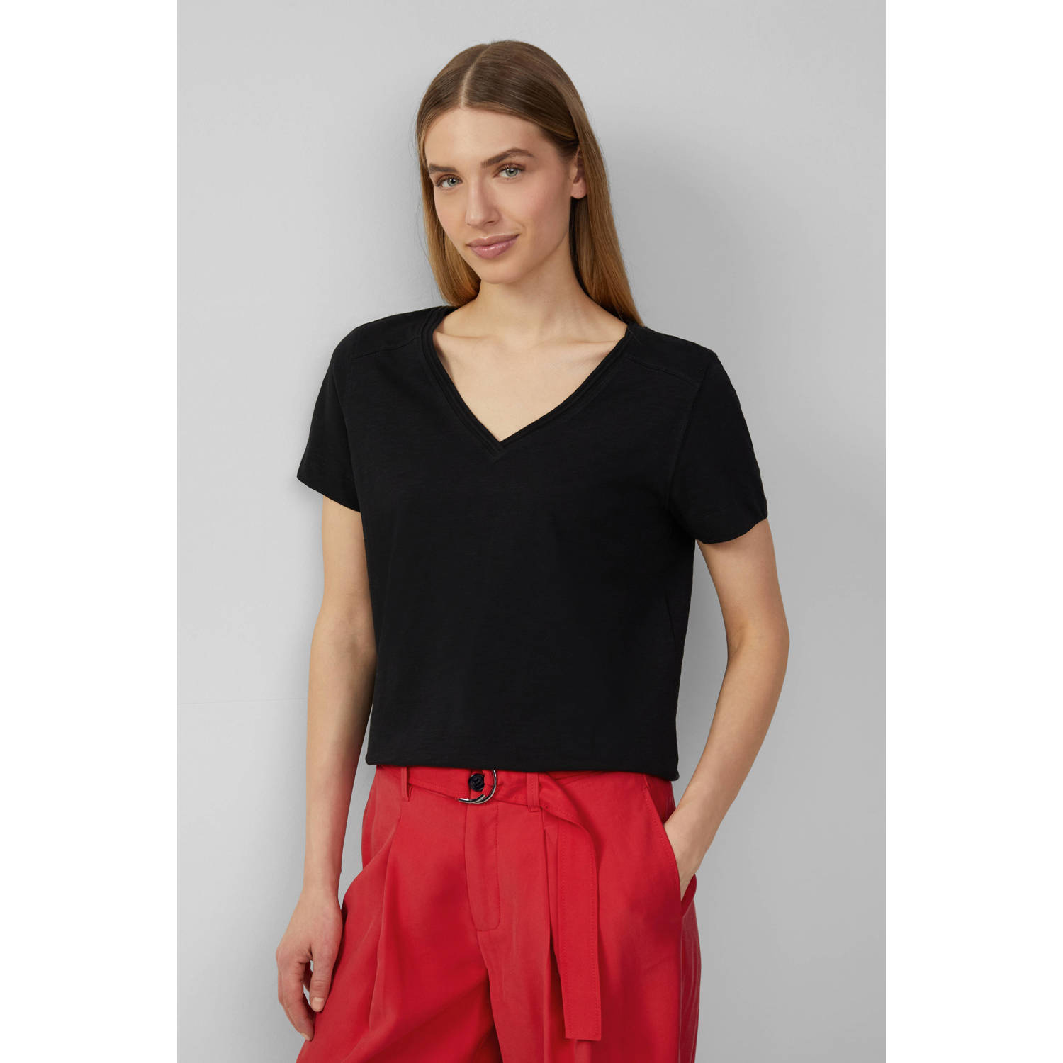 S.Oliver RED LABEL Regular fit T-shirt van puur katoen