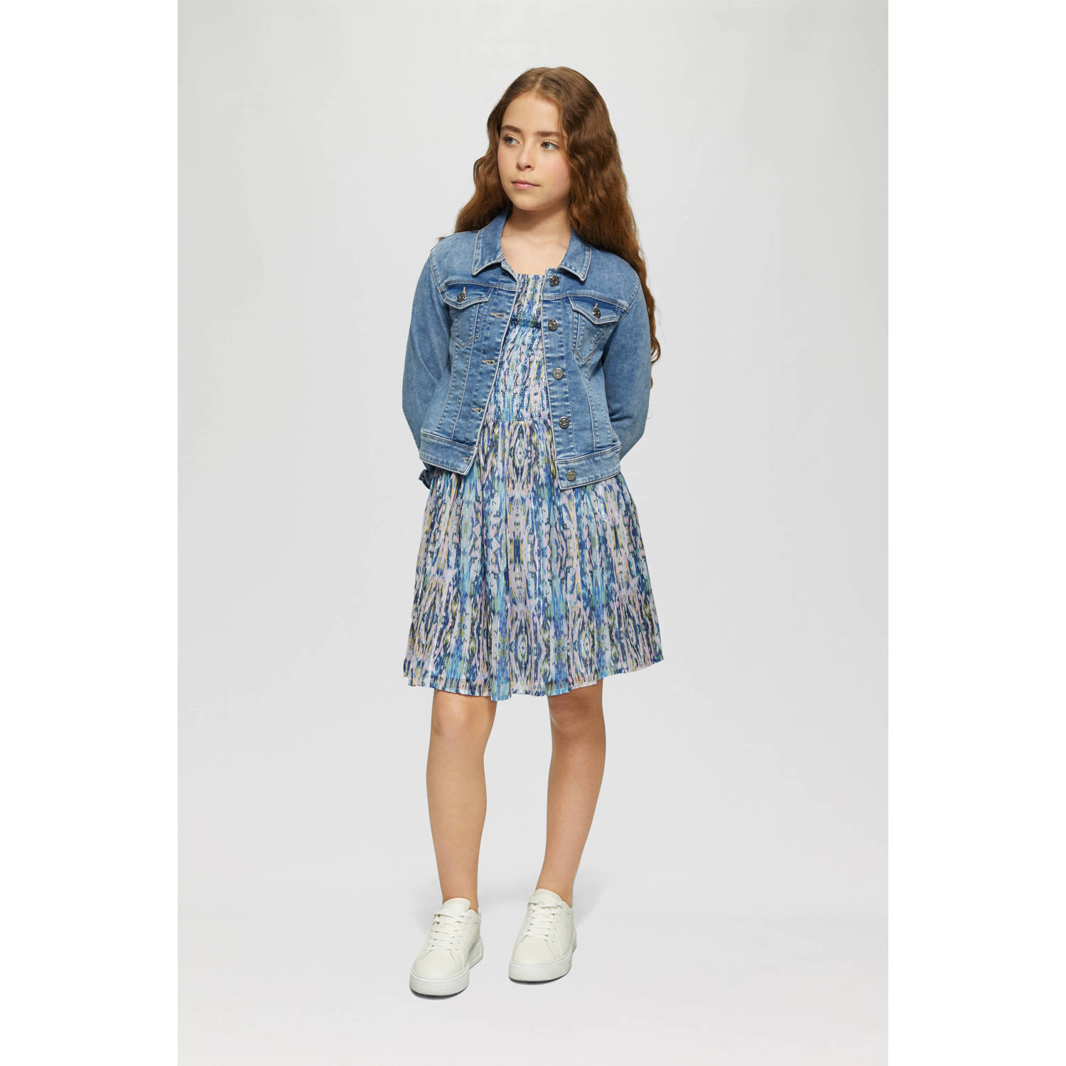 s.Oliver korte jurk met glitter multi