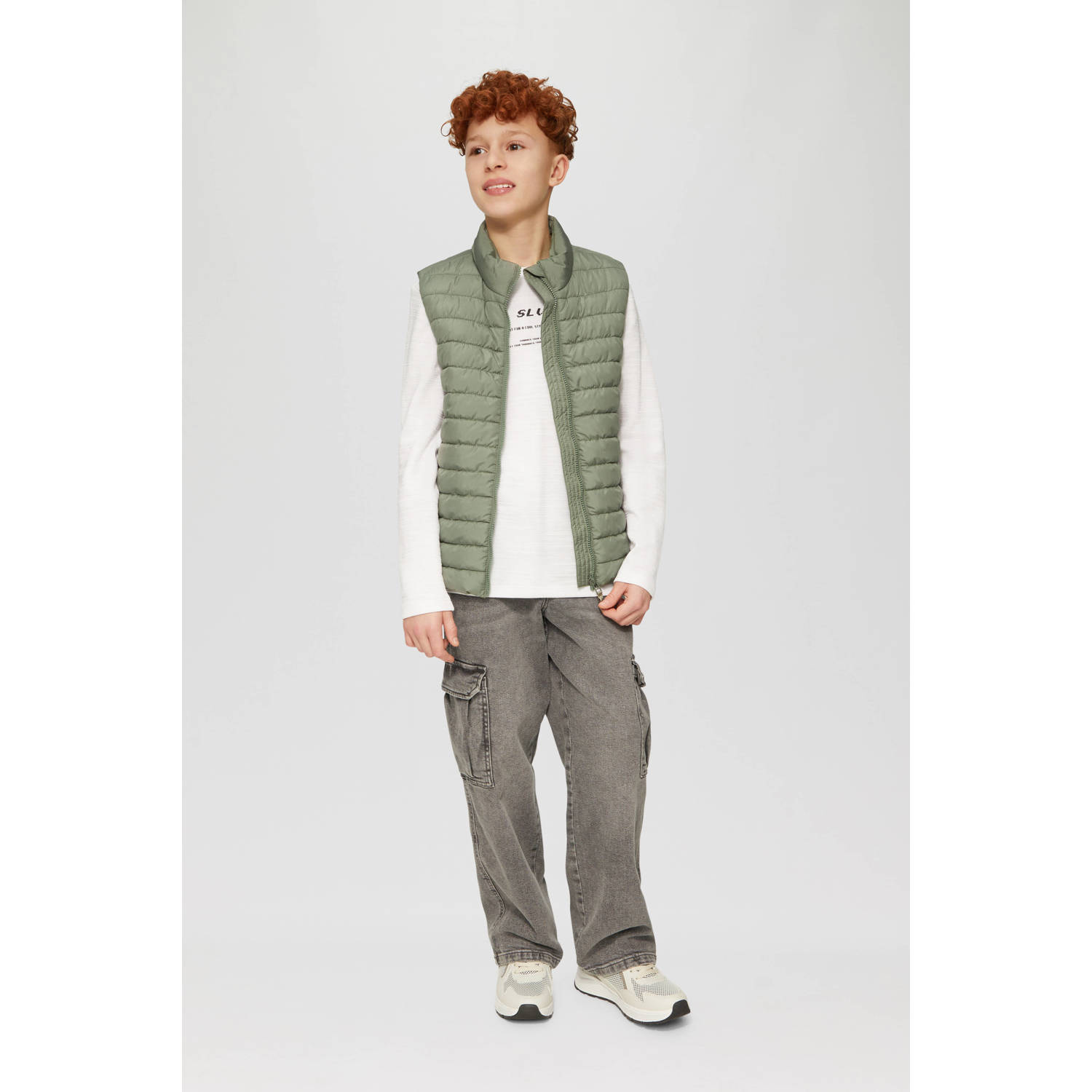 s.Oliver bodywarmer olijfgroen