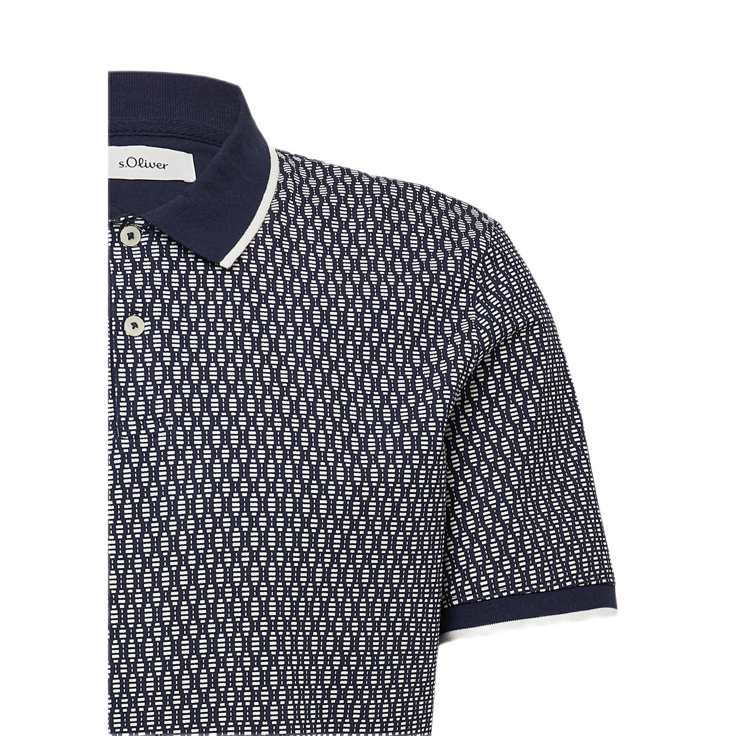 s.Oliver regular polo donkerblauw