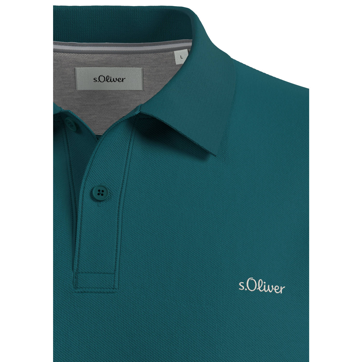 s.Oliver Big Size regular polo petrol