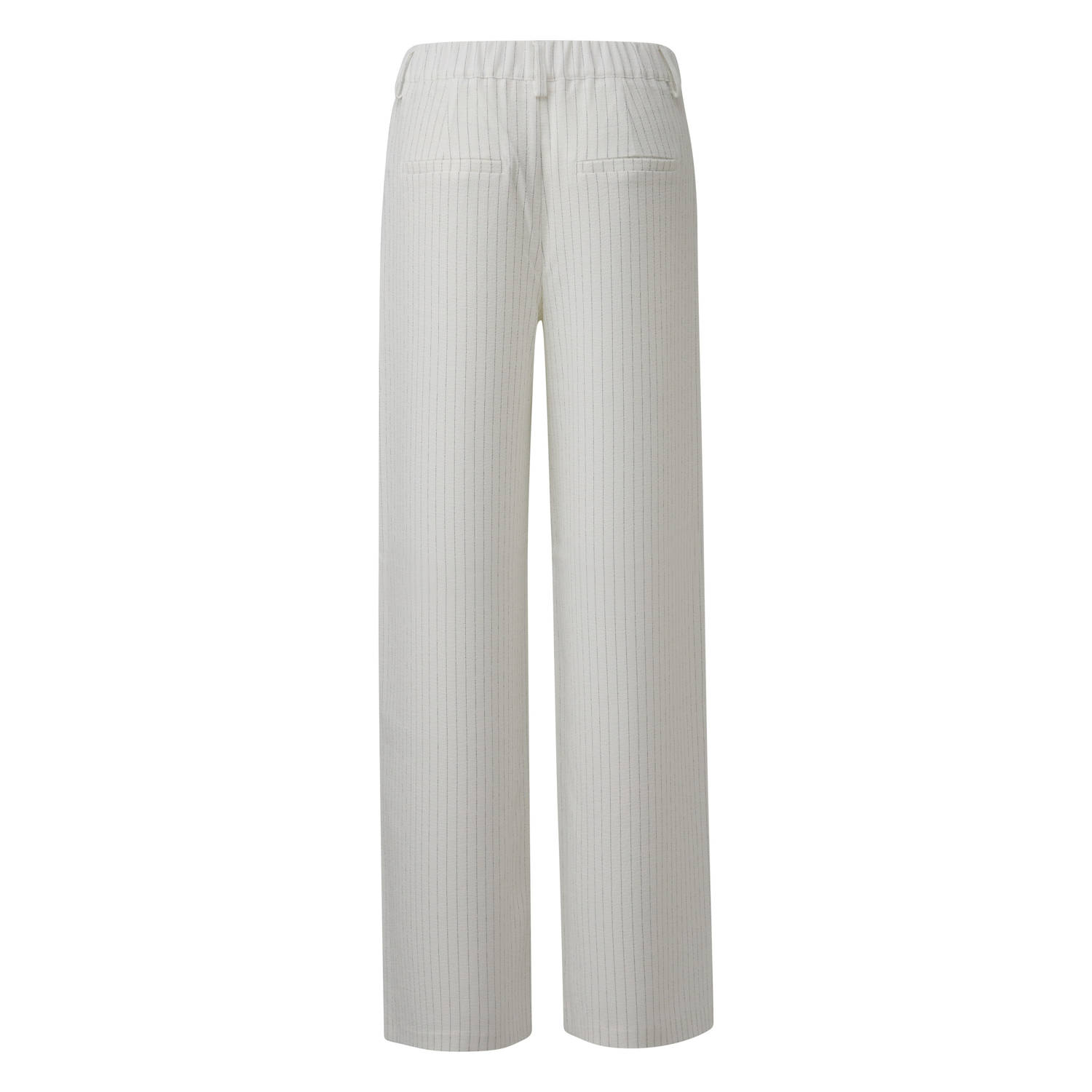 Q S by s.Oliver wide leg regular waist pantalon wit