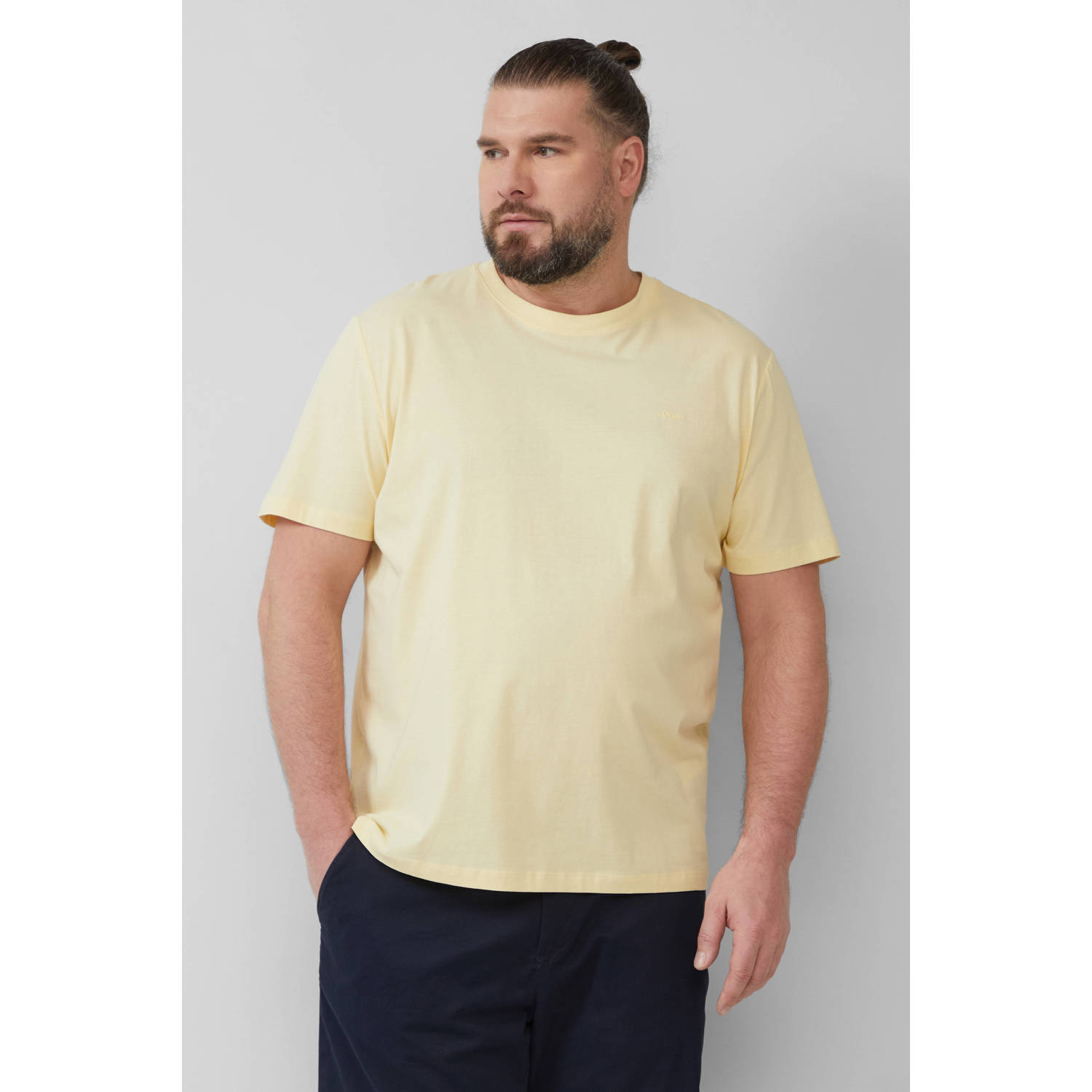 S.Oliver Big Size T-shirt lichtgeel